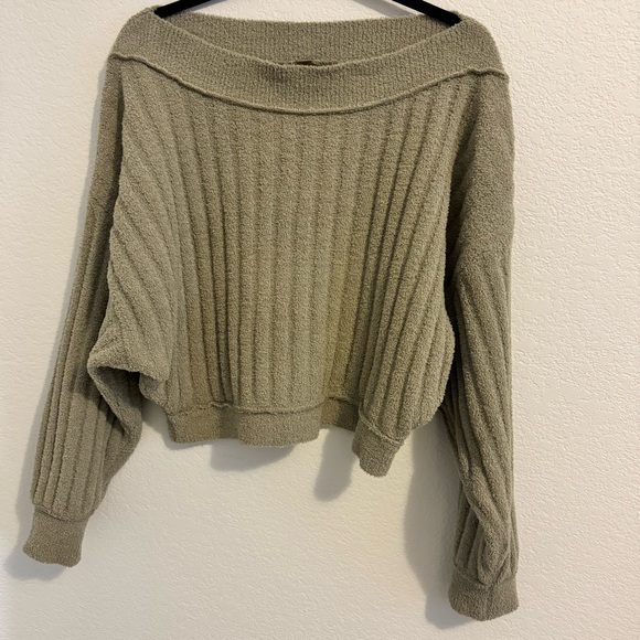 Free People Women's Cabin Fever Pullover. Gray/Tope Color. Size XS - Picture 6 of 15